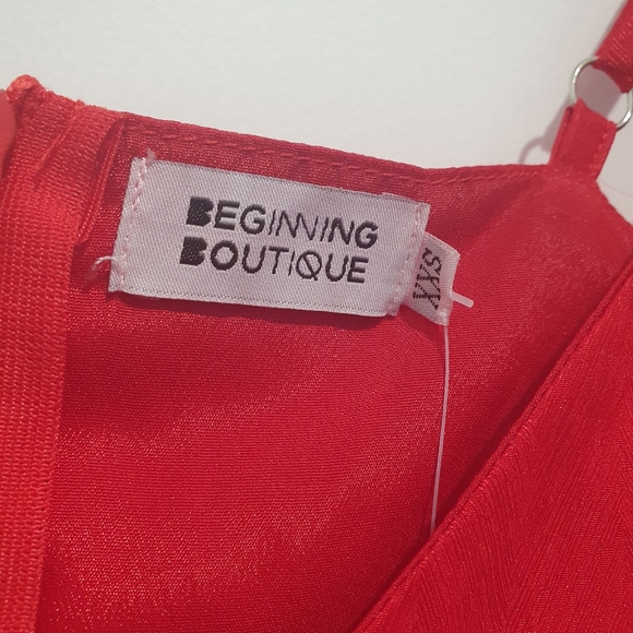 Beginning Boutique size XXS red frill dress - Picture 6 of 10